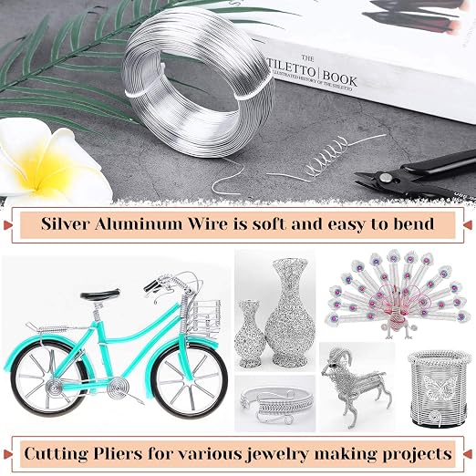 18 Gauge Aluminum Craft Wire Jewelry Making, 328 FT Metal Wire Armature - Image 6