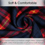 Pico Textiles 3 Yards Bolt Blue and Red Tartan Plaid Flannel Fabric - Image 2