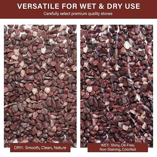 NUPICK 3 lbs Pebbles for Indoor Plants, 3/8 Inch Pea Gravel for Fish Tank - Image 7