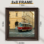 Vittanly 8x8 Picture Frames Set of 2, Ornate Vintage Photo Frame - Image 2