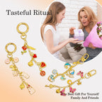 Crekeso 341Pcs Charms Keychain Making Kit, Complete DIY Bag Charm Supplies Kit - Image 6