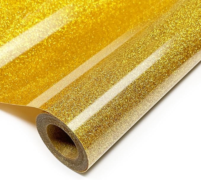 Glitter Iron On 12in X 8ft, HTV Heat Transfer Vinyl | Glitter HTV Easy to Cut & by YIWLOER