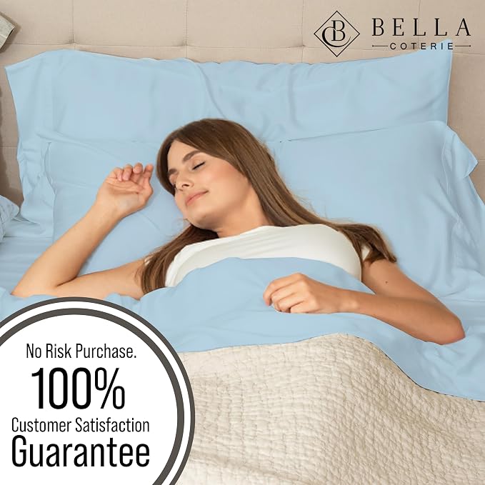 Bella Coterie King Size Fitted Sheet Only | Luxury Bamboo Viscose | 100% - Image 5