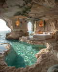 GXGLLPZBY Painting by Numbers for Adults Beginner, Cave Sea View Room Adult by GXGLLPZBYZBYHW