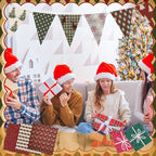 HunnmingRe 20 Pcs 10''x10'' Christmas Woodland Quilting Fabric Square Vintage - Image 3