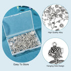 Craftdady Tibetan Style Antique Silver Alloy Pendants Cute Metal Dangle Charms - Image 4