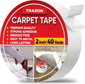 Trazon Carpet Tape Double Sided - 2 in / 120 Ft Tape Grippers by TrazonProducts