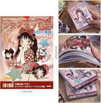 Girl's Japanese Retro Sticker Book, Anime Showa Girl Theme - Image 3