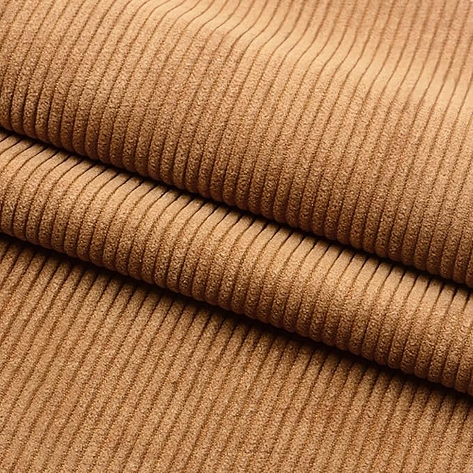 Corduroy Fabric Solid Plain Thick DIY Sewing Crafts Materials Corduroy Fabric by Mintao