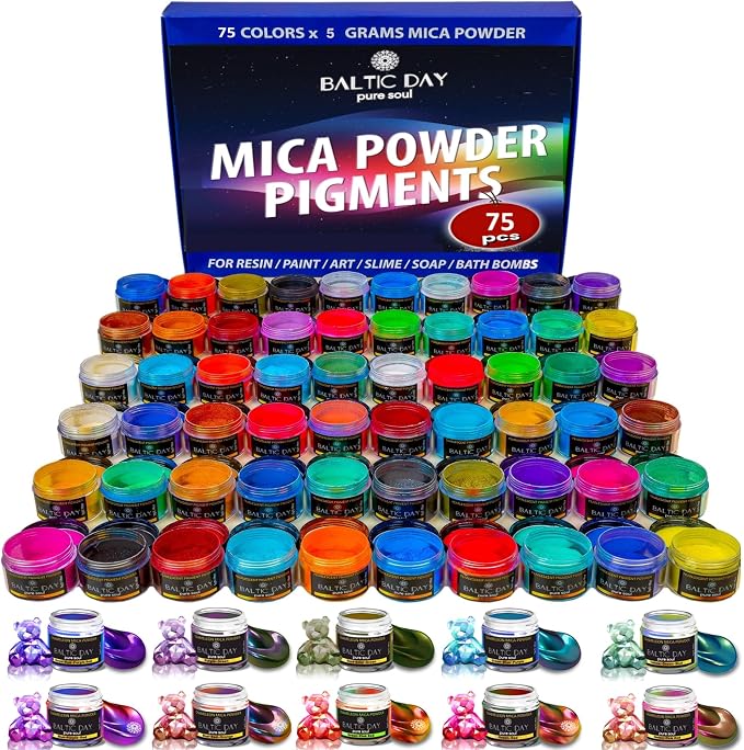 BALTIC DAY - Mica Powder, 75 Colors - 5 Chameleon Mica Powder by BALTICDAYpuresoul