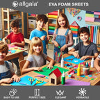 Allgala 20 Pack Self-Adhesive EVA Foam Paper 8x12 Inch Sheets-Green-CF85405 - Image 3