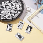 22 Pcs Tarot Card Acrylic Charms Vintage Magic Tarot Card Pendants Rectangle - Image 5