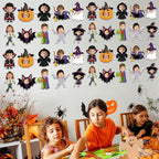 gisgfim 80Pcs Halloween Cutouts Boo Ghost Decorations Bulletin Board Halloween - Image 5
