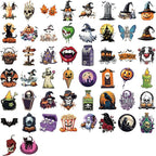 50 Pieces Halloween Themed Transparent Stickers - Image 2