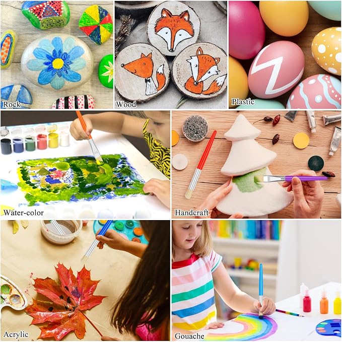 20 Pcs Kids Paint Brushes - Image 7