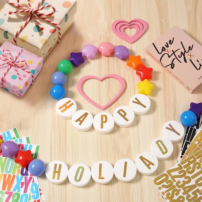 137 Pcs Friendship Bracelet Garland DIY Birthday Heopeis Friendship Banner Kit - Image 6