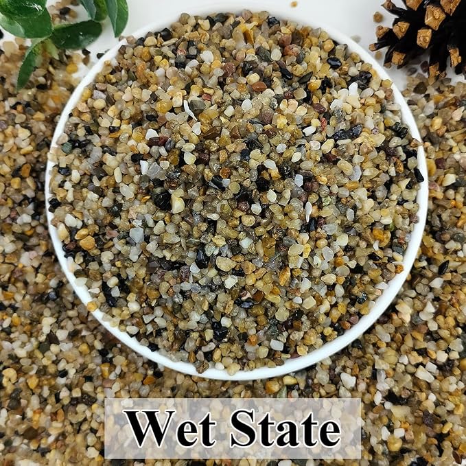 YISZM 5lbs Aquarium Gravel, 1/8" Natural River Rocks Succulent Cactus Pea Gravel - Image 2