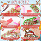 Cinnvoice 12 Pcs Summer Seasonal Diamond Art Hanging Ornament Kit - Image 3
