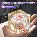 HeyClear 68 oz Epoxy Resin Kit Crystal Clear, Hard 2 Part Epoxy and Hardener - Image 2