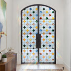 DKTIE Colorful Gem Lattice Pattern Decorative Window Privacy Film Rainbow - Image 3