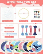 FIVEIZERO DIY Punch Needle Kit for Beginners, Yarn Punch Needle Art Craft Kit - Image 2