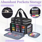 Anitor Large Sewing Supplies Organizer, Double Layer Sewing Storage Organizer - Image 6