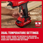 CRAFTSMAN V20 Hot Glue Gun Full Size, Cordless Glue Gun and Sticks Set - Image 2