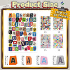1380 PCS Letter Stickers for Scrapbooking, 20 Sheets Magazine Alphabet Stickers - Image 2