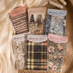 180 Sheets Vintage Fabric Texture Scrapbook Paper, 3.1x5.5 Aesthetic Lace & by Unknown