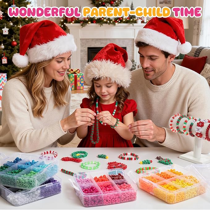 Simetufy 3600Pcs Pony Beads 24 Colors 6x9mm Kandi Beads - Image 2