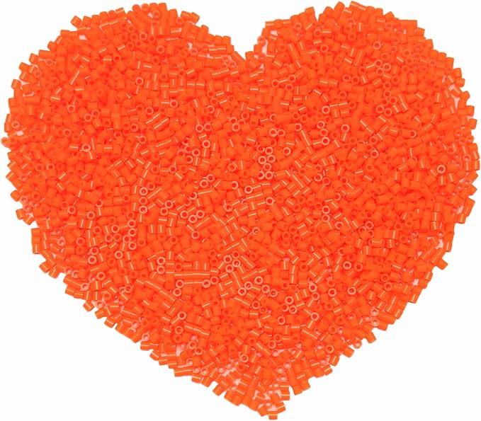 6000 Pcs Beads Fuse Beads - 5mm Orange Melting Beads by Yowamho