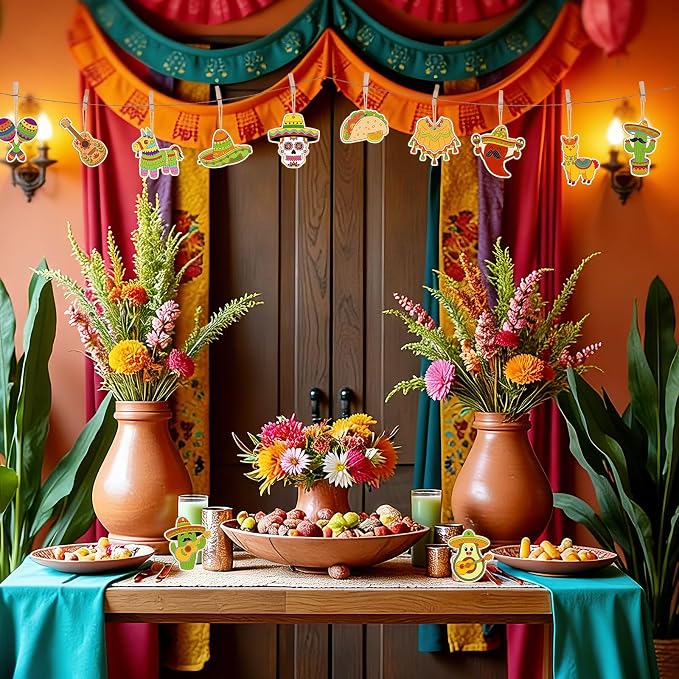 36PCS Wooden Cinco De Mayo Crafts Decorations Mexico Crafts - Image 4
