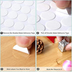 JANYUN 280Pcs Sticky Dot Stickers Clear Putty Sticky Tack - Image 6