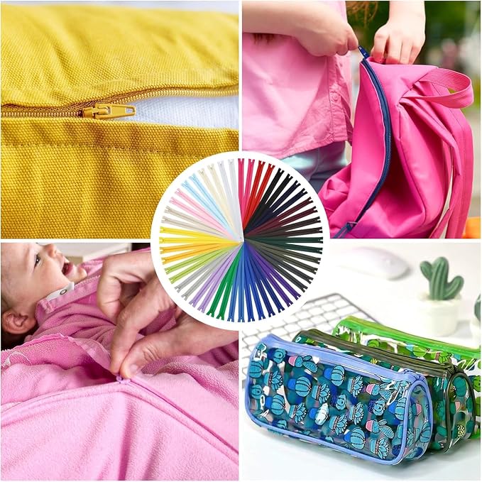 12 Inch Zippers, DOITEM 48 pcs 30cm/12 Inch Zippers - Image 6