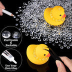 2500pcs 5mm Resin Rhinestones Bulk, Transparent Flatback Round Jelly - Image 5