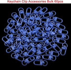 Keychain Clasp Keychain Clip Accessories Bulk 60pcs Colorful Lobster Claw Clasps - Image 2