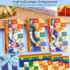TOHONGADON 618 Pcs Bead Keychain Kit, Colorful Bag Charm Kit - Image 4