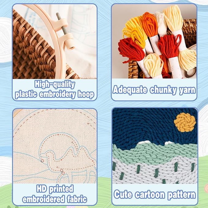 Night Landscape Punch Needle Kit - Image 3