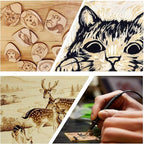 Wood Burning Kit, 110 Pieces Wood Burning Tool - Image 6