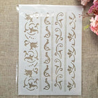TIAMECH A4 Reusable Border Edge Corner Stencil - Image 3
