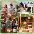 Bercoor 20 Pack 4x6 Inch Blank Clear Arch Acrylic Sign - Image 7