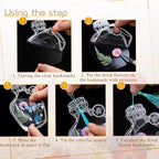 TaoBary 91 Pcs DIY Handmade Transparent Dried Flower Bookmark Set Include - Image 3