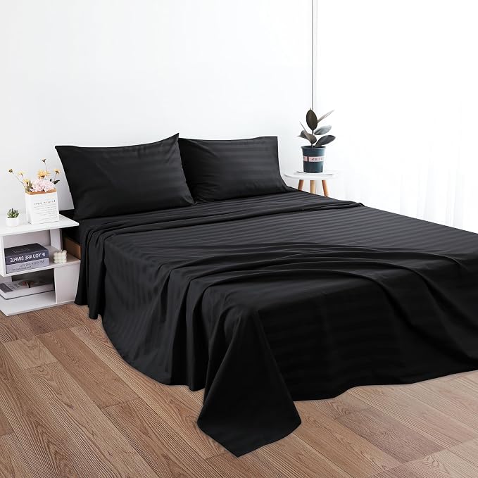 Cotton Full Flat Sheet Only, 600 Thread Count 100% Egyptian Cotton Top Sheet - Image 5