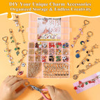 Riwiuue 668Pcs Lip Gloss Keychain Making Kit, DIY Charms Key Chain Kit - Image 3