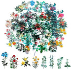 80 Pieces Natural Vintage Flower Stickers - Image 4