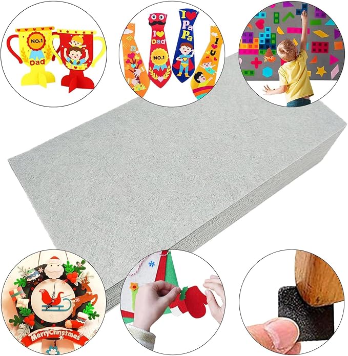 RZJZGZ 5 Piece Adhesive Felt Sheet 8.3X11.8in Felt Fabric Adhesive Sticky Back - Image 4
