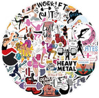 55 pcs Fitness Gym Workout Stickers, Motivational Weightlifting Yoga Exercise - Image 4
