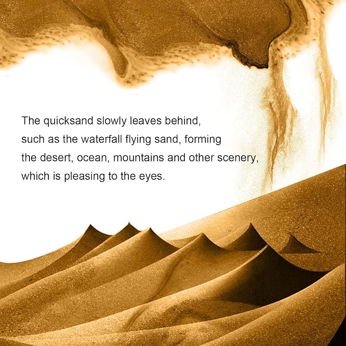 rysnwsu Moving Sand Art Picture Round Glass 3D Deep Sea Sandscape in Motion - Image 7