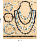 Petoysoso Bead Boards for Jewelry Making, Bamboo Beading Board for Necklace & - Image 2
