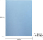 Aida Cloth 14 Count Cross Stitch Fabric, 19×28inch | Soft Contrast to Highlight - Image 2